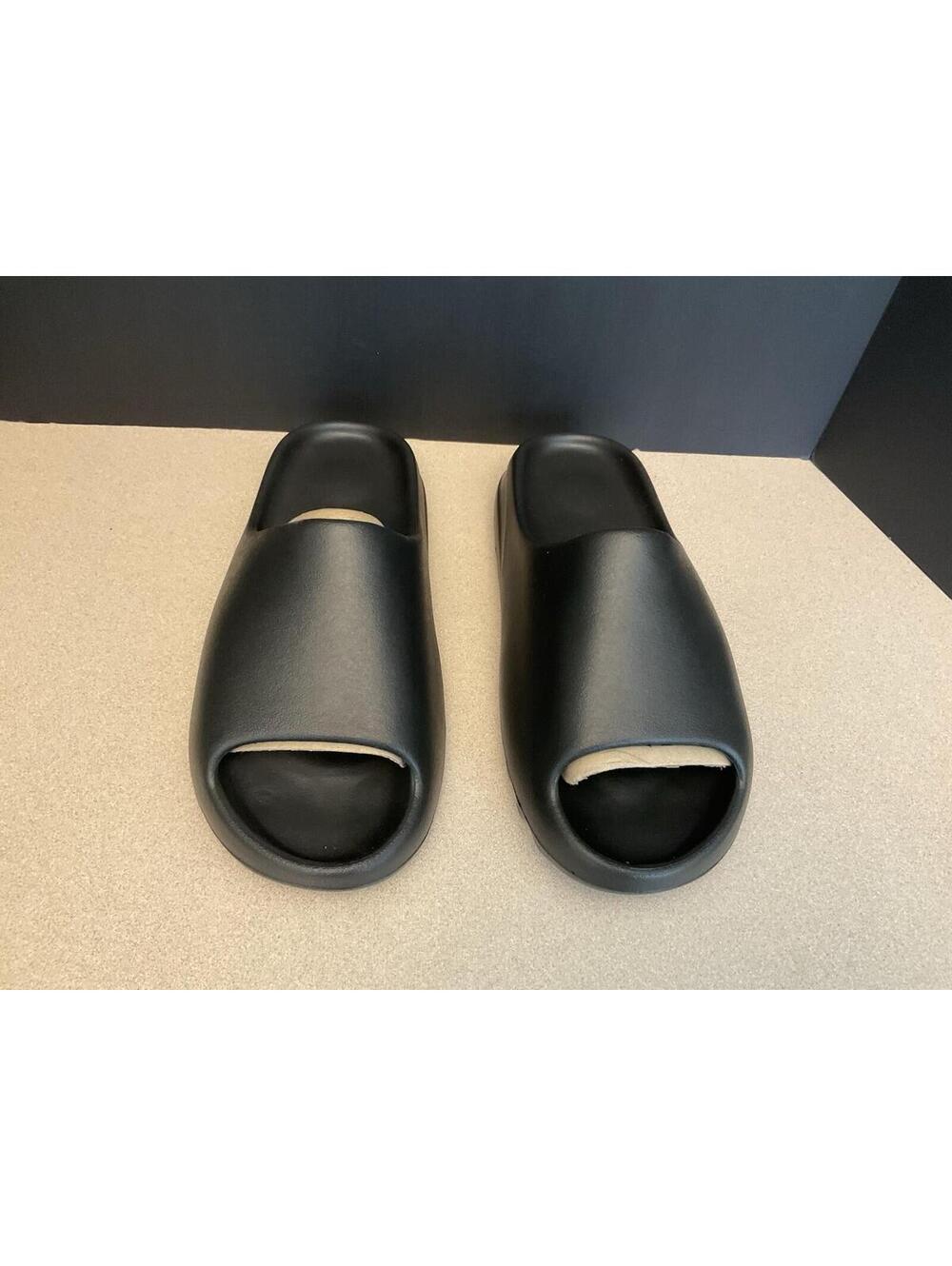 New! Mens YZY YS-01 Black Comfort Slide Sandals With Dust Bag. Size 12. Nice!!! - Picture 4 of 8